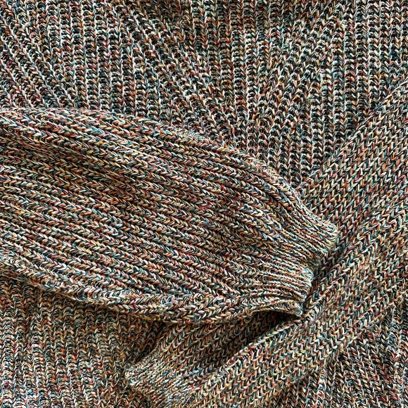 Express multicolor knit sweater open back - Picture 6 of 9